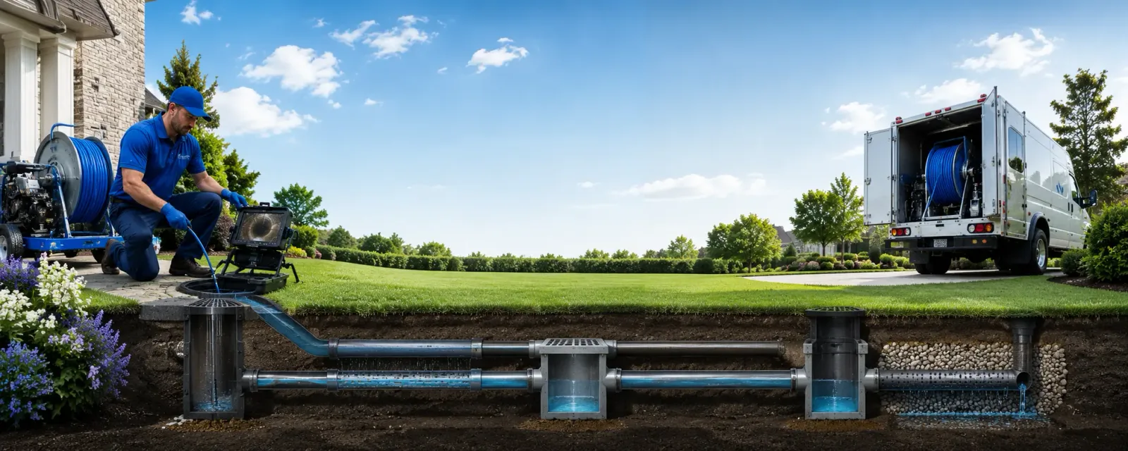 Outdoor drain cleaning information for Ricketts, IA